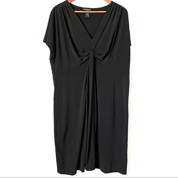 Lane Bryan Knot Front Black Dress Size 22/24 - Picture 3 of 5